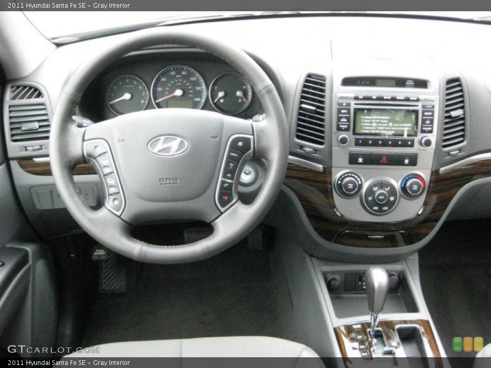 Gray Interior Dashboard for the 2011 Hyundai Santa Fe SE #41742480