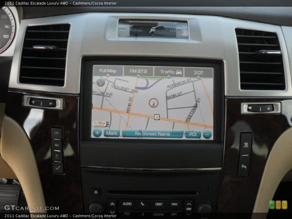 Cashmere/Cocoa Interior Navigation for the 2011 Cadillac Escalade Luxury AWD #41744831