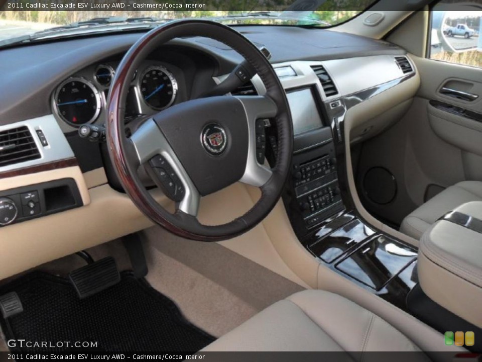 Cashmere/Cocoa Interior Prime Interior for the 2011 Cadillac Escalade ESV Luxury AWD #41745907