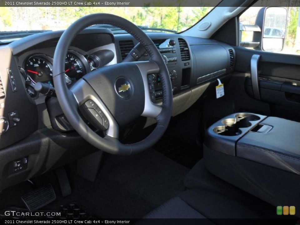 Ebony Interior Dashboard for the 2011 Chevrolet Silverado 2500HD LT Crew Cab 4x4 #41746327