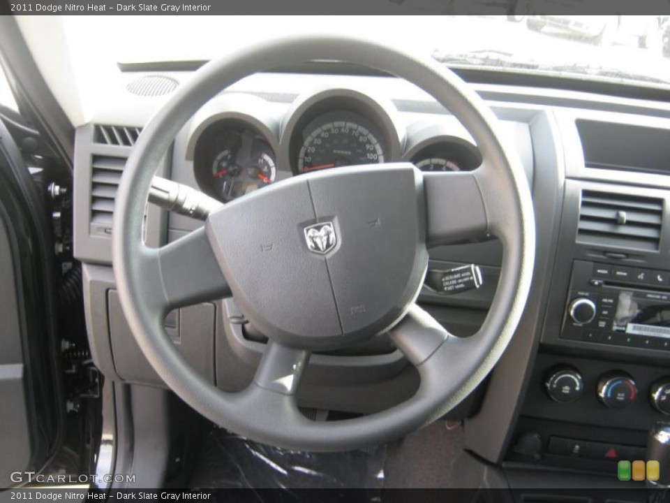 Dark Slate Gray Interior Steering Wheel for the 2011 Dodge Nitro Heat #41746335