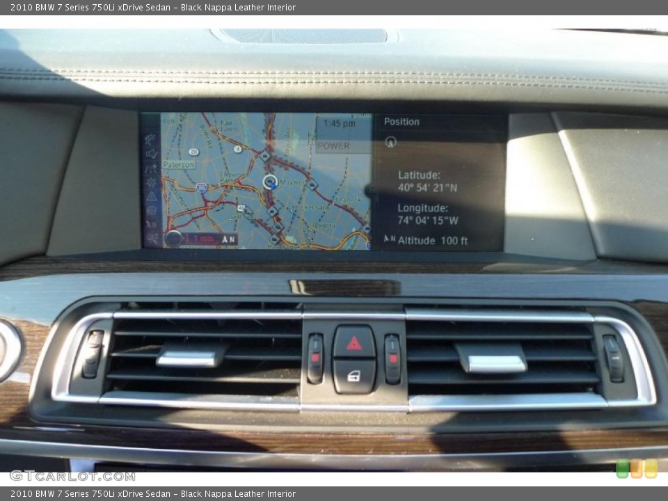 Black Nappa Leather Interior Navigation for the 2010 BMW 7 Series 750Li xDrive Sedan #41746971