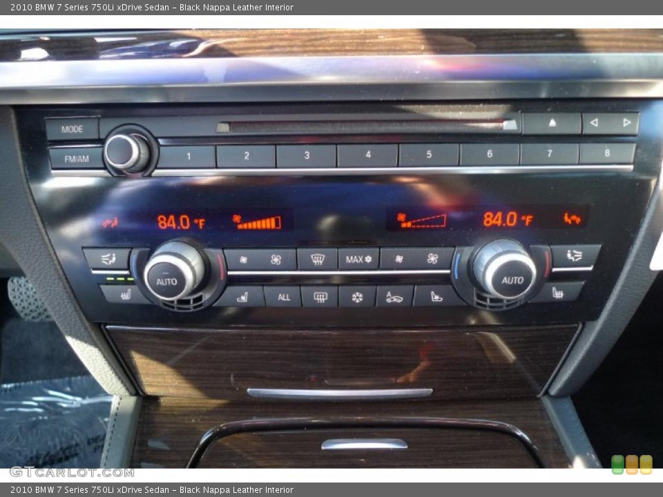 Black Nappa Leather Interior Controls for the 2010 BMW 7 Series 750Li xDrive Sedan #41747003