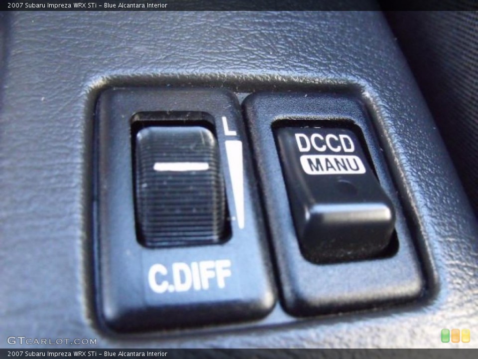 Blue Alcantara Interior Controls for the 2007 Subaru Impreza WRX STi #41748107
