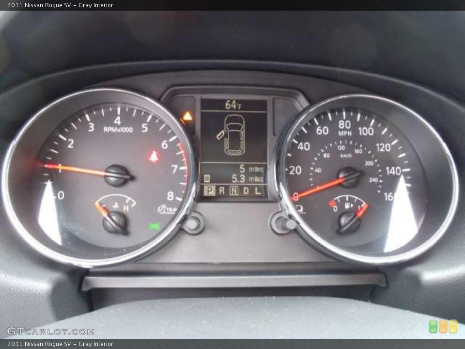 Gray Interior Gauges for the 2011 Nissan Rogue SV #41748203