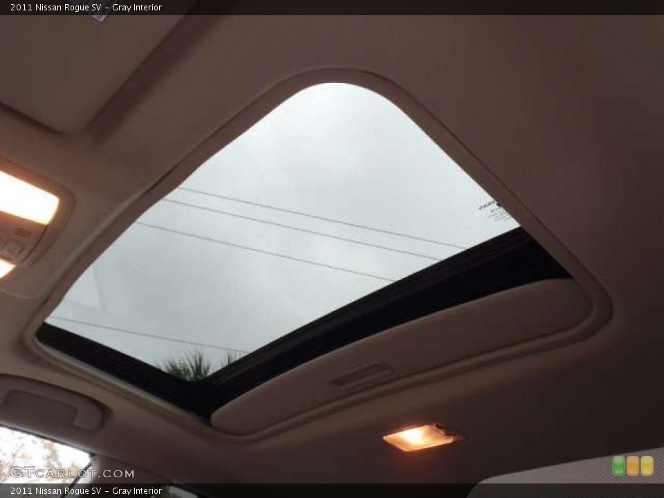 Gray Interior Sunroof for the 2011 Nissan Rogue SV #41748271