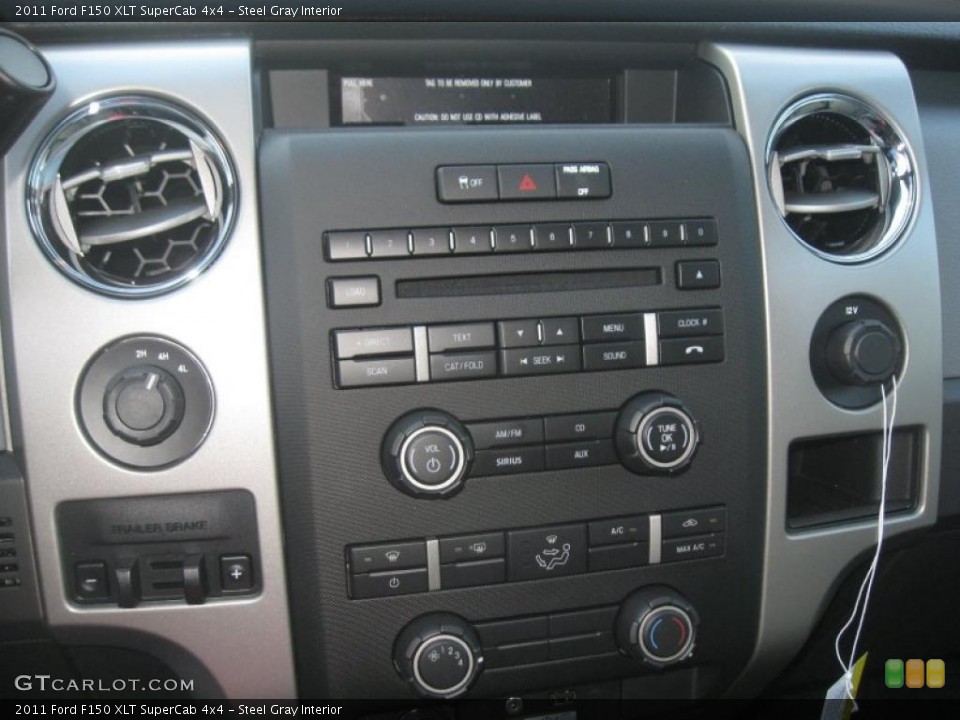 Steel Gray Interior Controls for the 2011 Ford F150 XLT SuperCab 4x4 #41749296
