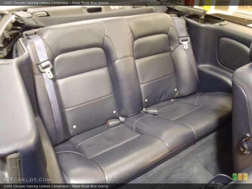 Deep Royal Blue Interior Photo for the 2003 Chrysler Sebring Limited Convertible #41749708