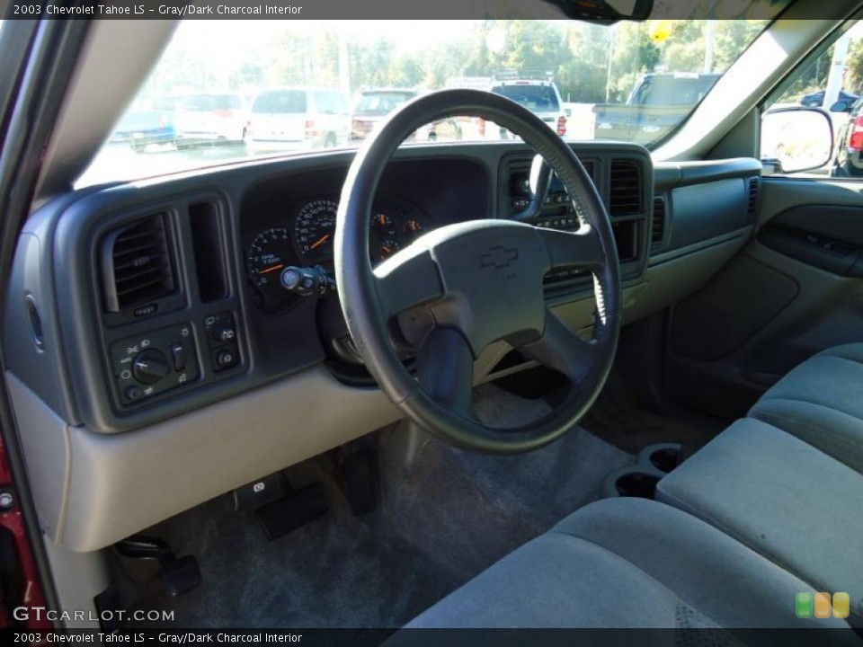 Gray/Dark Charcoal 2003 Chevrolet Tahoe Interiors