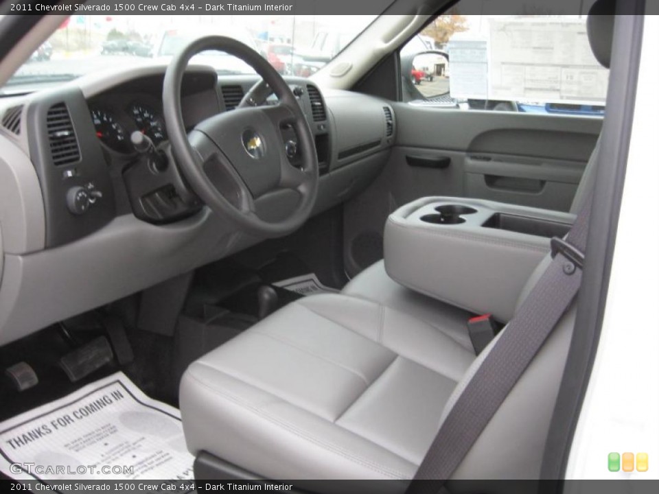 Dark Titanium Interior Prime Interior for the 2011 Chevrolet Silverado 1500 Crew Cab 4x4 #41751500
