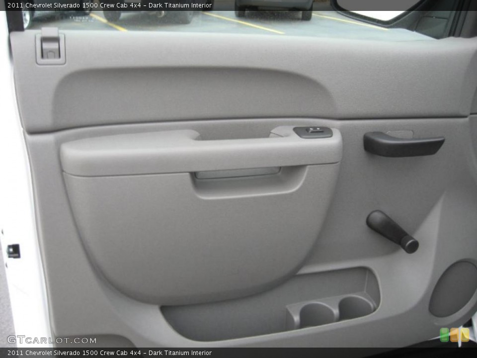 Dark Titanium Interior Door Panel for the 2011 Chevrolet Silverado 1500 Crew Cab 4x4 #41751520