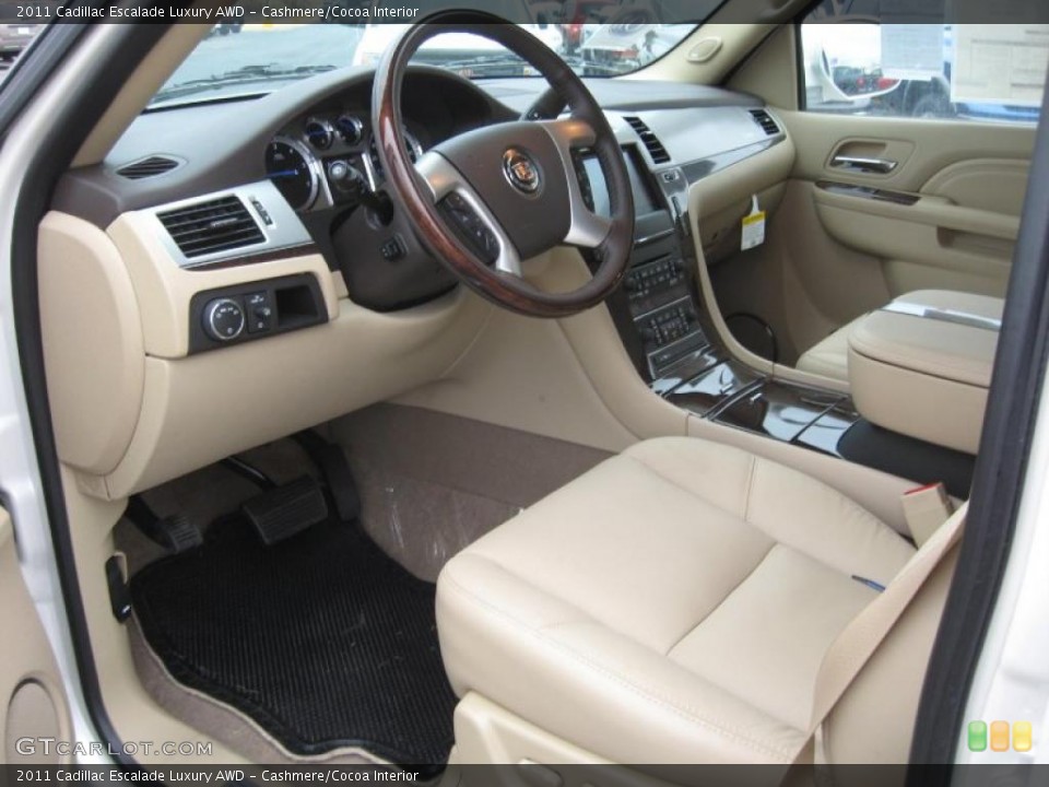 Cashmere/Cocoa Interior Prime Interior for the 2011 Cadillac Escalade Luxury AWD #41753828