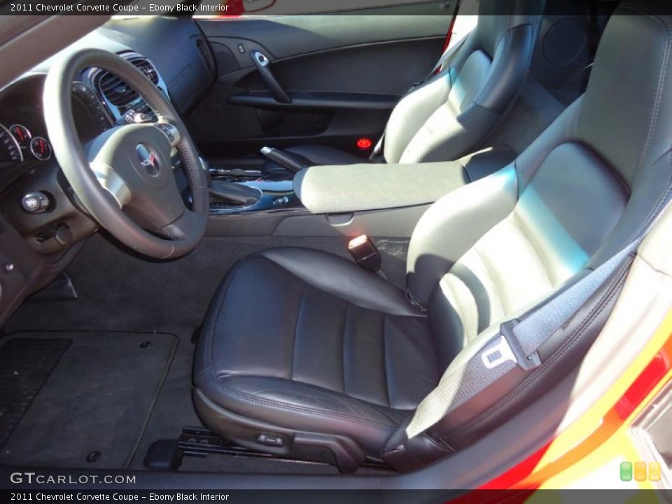 Ebony Black Interior Photo for the 2011 Chevrolet Corvette Coupe #41755952