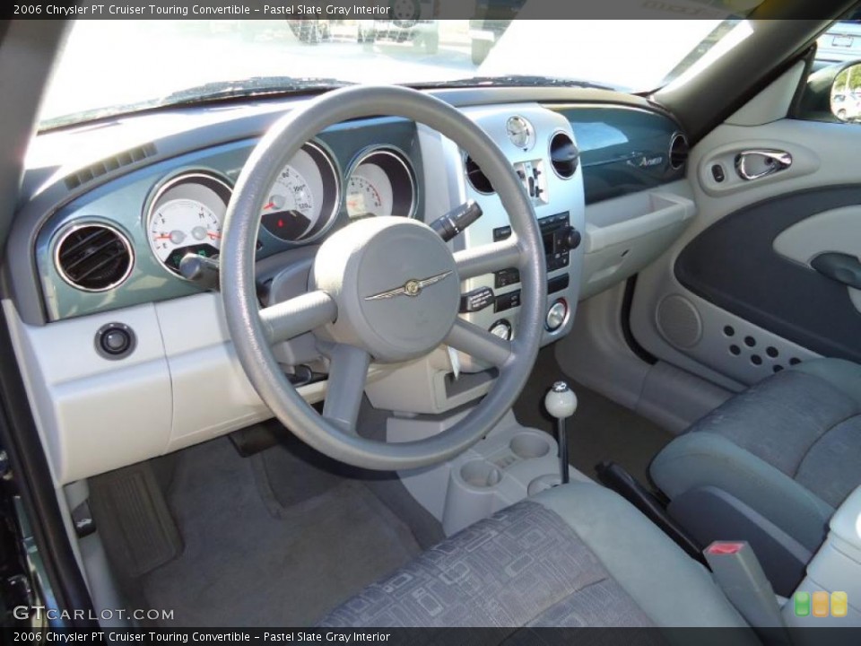Pastel Slate Gray Interior Prime Interior for the 2006 Chrysler PT Cruiser Touring Convertible #41756424