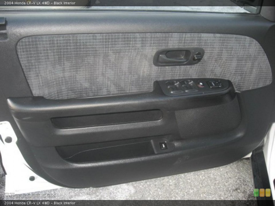 Black Interior Door Panel for the 2004 Honda CR-V LX 4WD #41756548