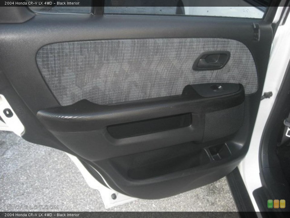 Black Interior Door Panel for the 2004 Honda CR-V LX 4WD #41756596