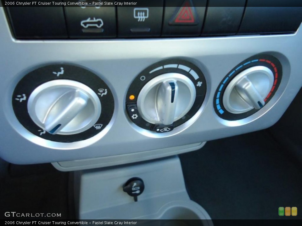 Pastel Slate Gray Interior Controls for the 2006 Chrysler PT Cruiser Touring Convertible #41756822