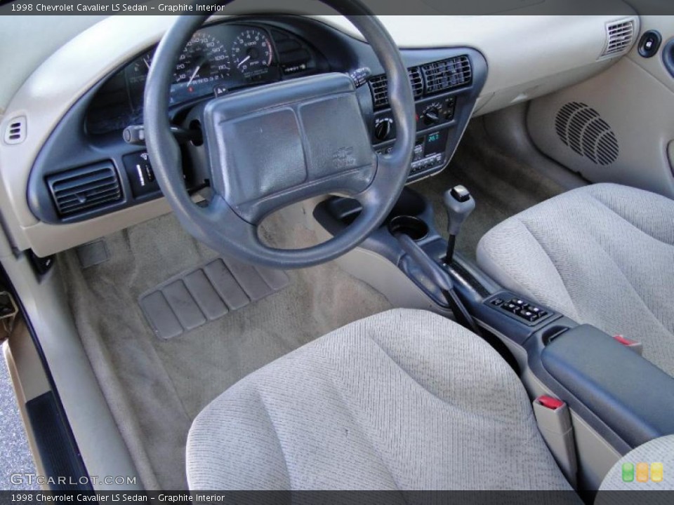 Graphite Interior Prime Interior for the 1998 Chevrolet Cavalier LS Sedan #41757369