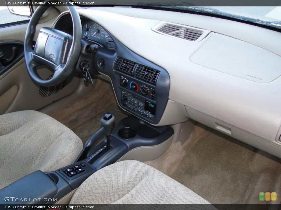 Graphite Interior Dashboard for the 1998 Chevrolet Cavalier LS Sedan #41757524