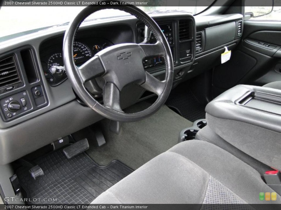 Dark Titanium 2007 Chevrolet Silverado 2500HD Interiors