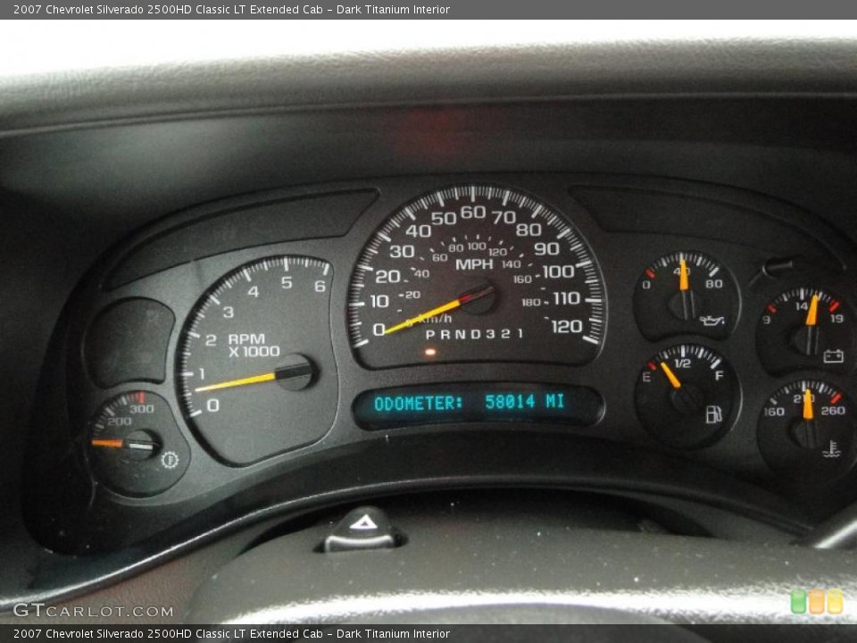 Dark Titanium Interior Gauges for the 2007 Chevrolet Silverado 2500HD Classic LT Extended Cab #41762161