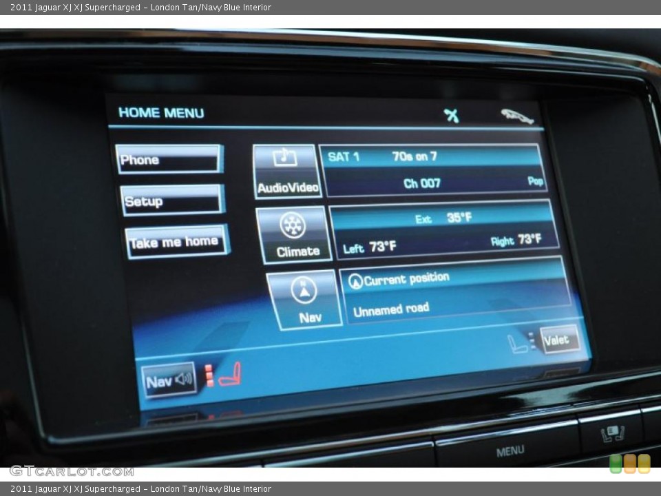 London Tan/Navy Blue Interior Controls for the 2011 Jaguar XJ XJ Supercharged #41769137