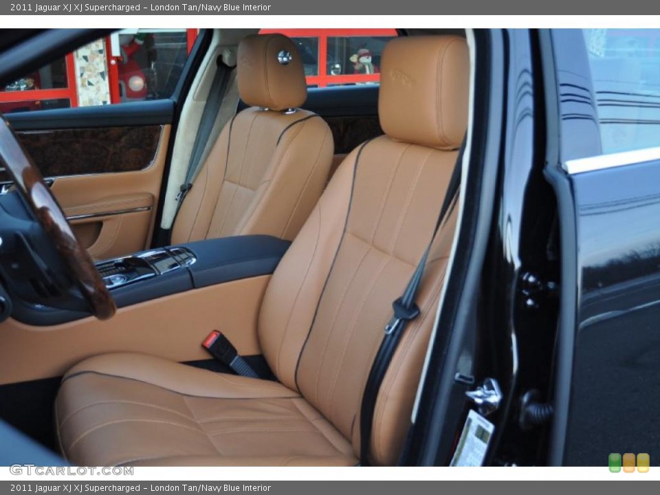 London Tan/Navy Blue Interior Photo for the 2011 Jaguar XJ XJ Supercharged #41769189