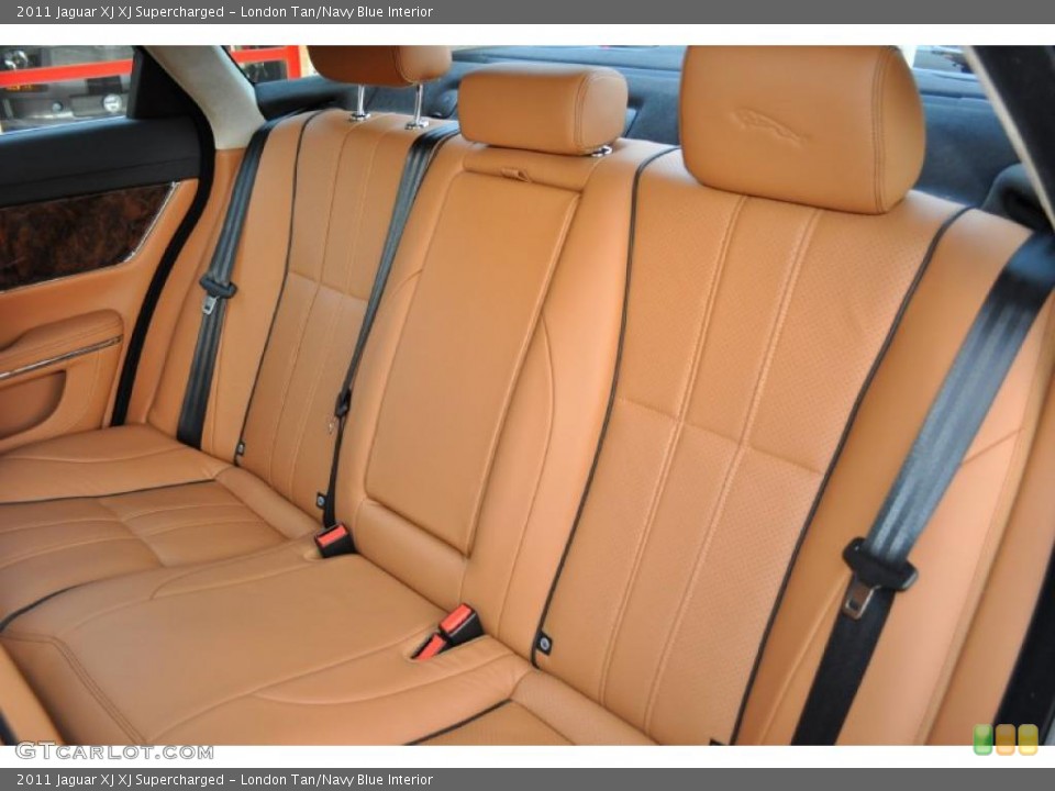 London Tan/Navy Blue Interior Photo for the 2011 Jaguar XJ XJ Supercharged #41769205
