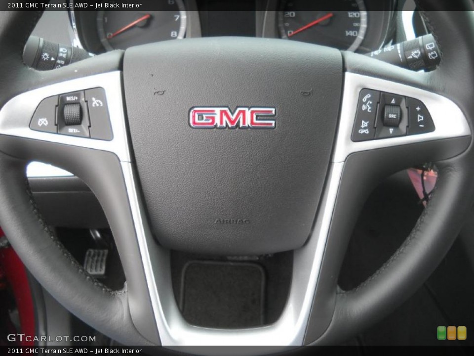 Jet Black Interior Steering Wheel for the 2011 GMC Terrain SLE AWD #41769273