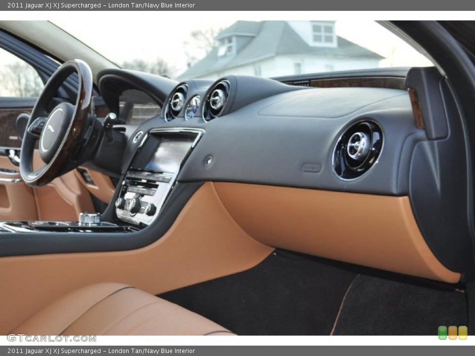 London Tan/Navy Blue Interior Photo for the 2011 Jaguar XJ XJ Supercharged #41769277