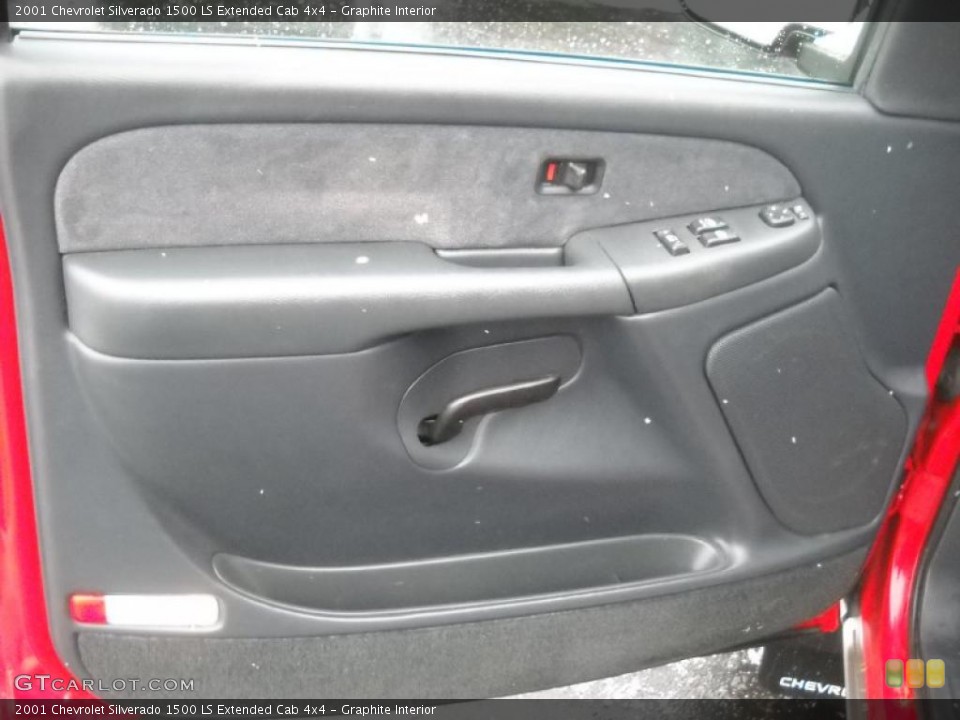 Graphite Interior Door Panel for the 2001 Chevrolet Silverado 1500 LS Extended Cab 4x4 #41771169
