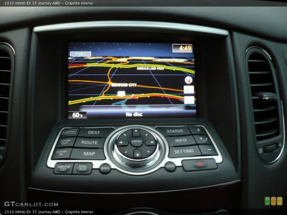 Graphite Interior Navigation for the 2010 Infiniti EX 35 Journey AWD #41771181