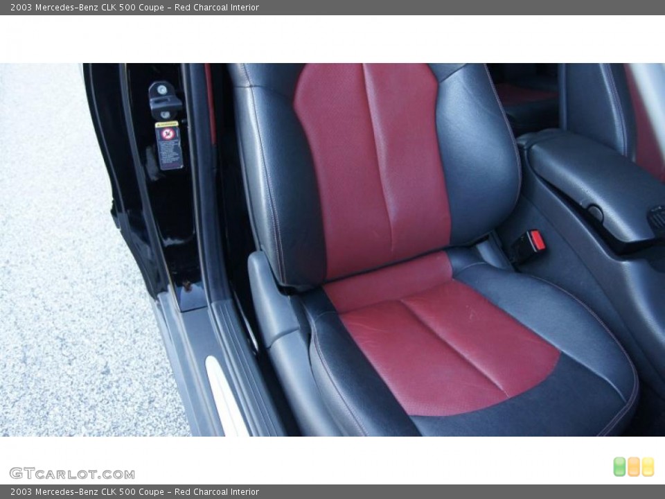 Red Charcoal Interior Photo for the 2003 Mercedes-Benz CLK 500 Coupe #41771521