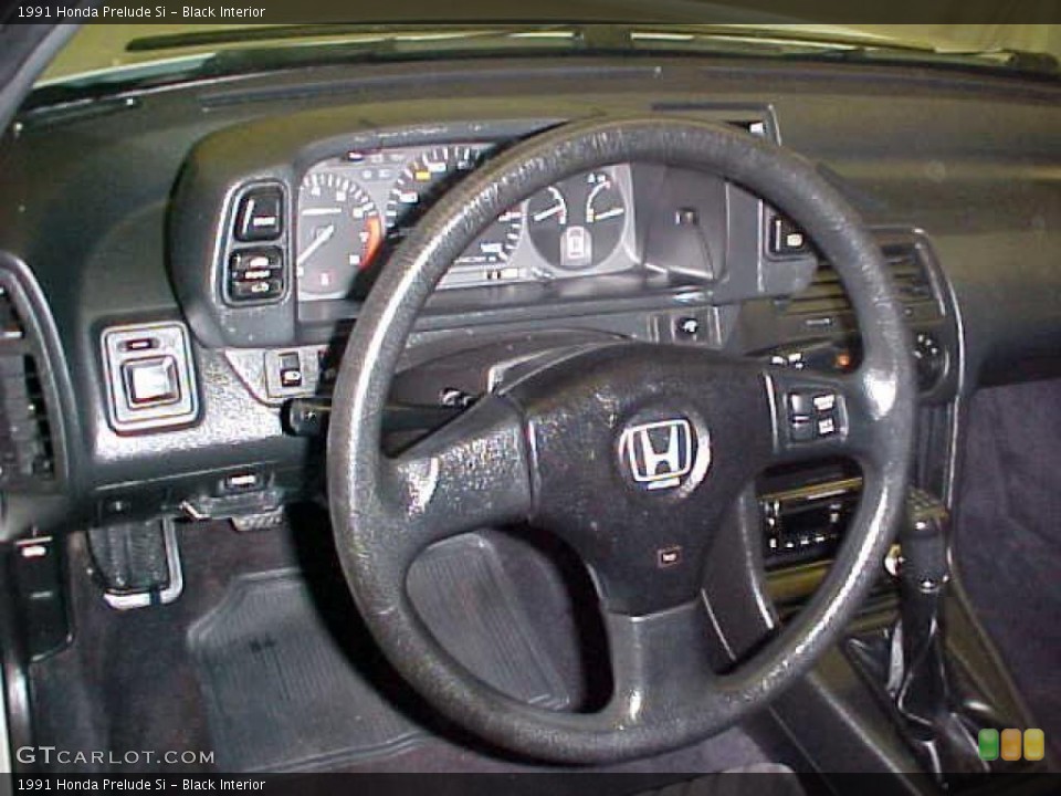 Black Interior Steering Wheel for the 1991 Honda Prelude Si #41772469