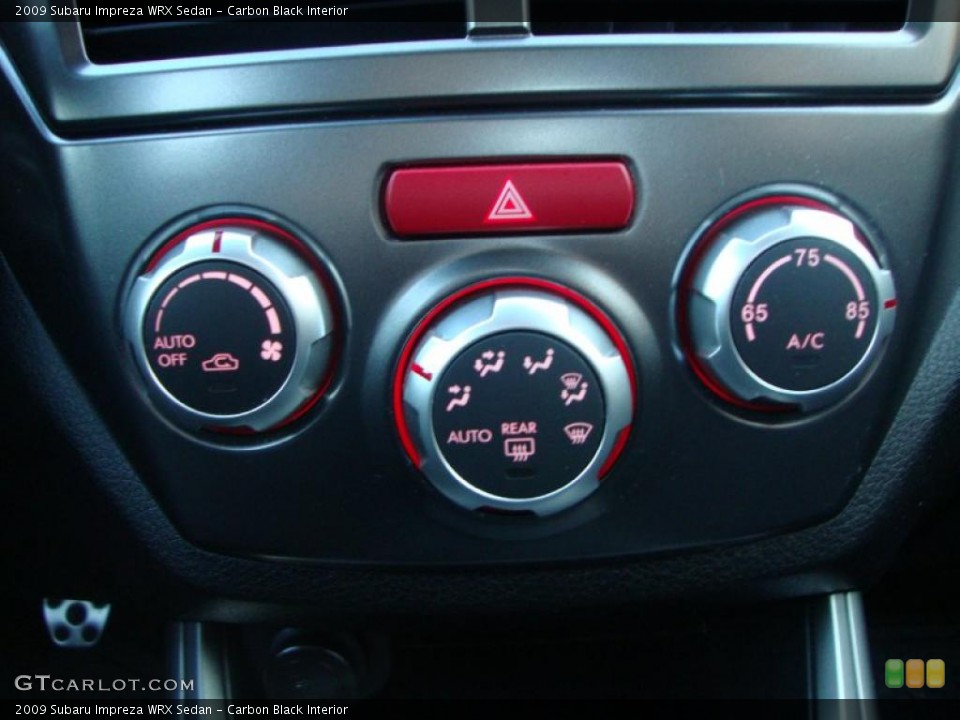 Carbon Black Interior Controls for the 2009 Subaru Impreza WRX Sedan #41772833