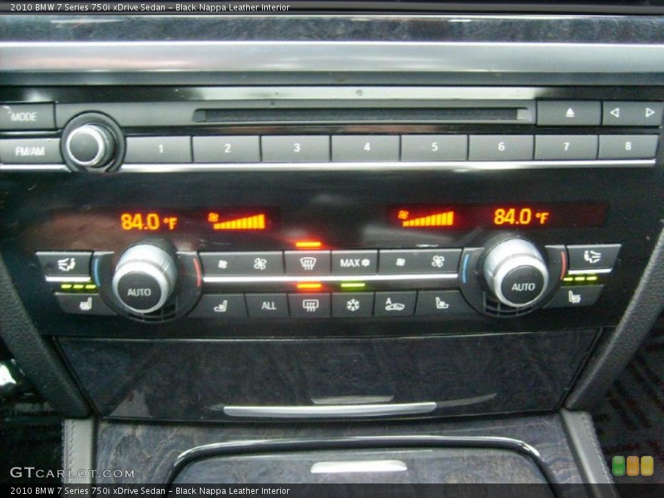 Black Nappa Leather Interior Controls for the 2010 BMW 7 Series 750i xDrive Sedan #41774877