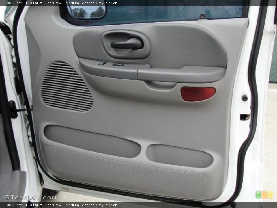 Medium Graphite Grey Interior Door Panel for the 2003 Ford F150 Lariat SuperCrew #41774885