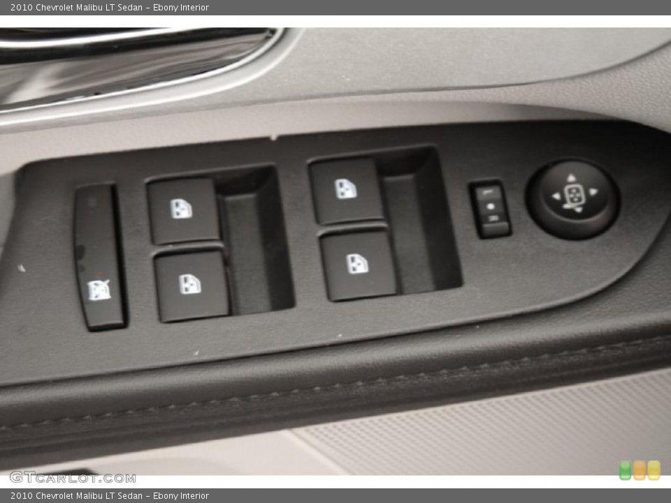 Ebony Interior Controls for the 2010 Chevrolet Malibu LT Sedan #41776125