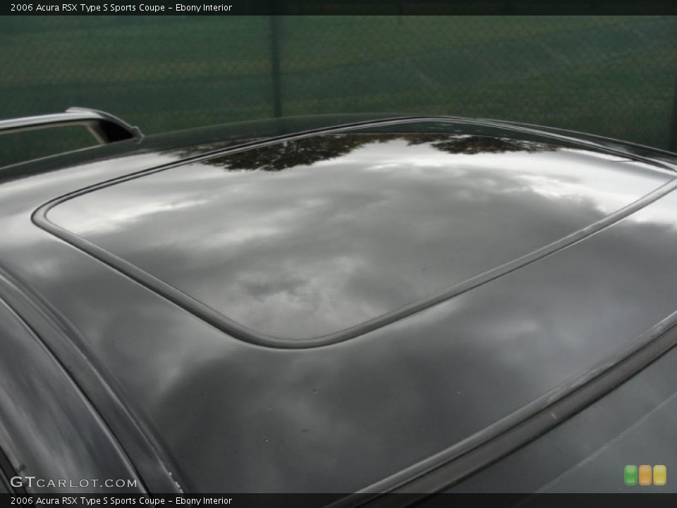 Ebony Interior Sunroof for the 2006 Acura RSX Type S Sports Coupe #41776129