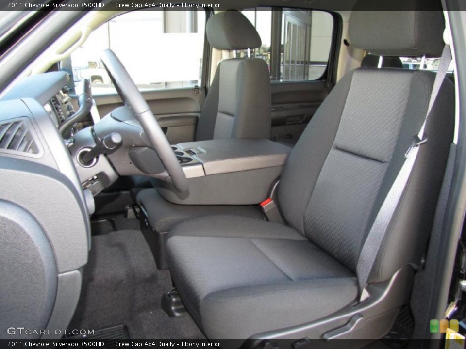 Ebony Interior Photo for the 2011 Chevrolet Silverado 3500HD LT Crew Cab 4x4 Dually #41777061
