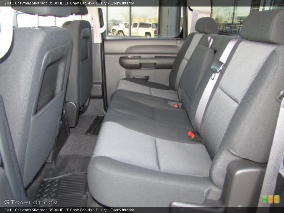 Ebony Interior Photo for the 2011 Chevrolet Silverado 3500HD LT Crew Cab 4x4 Dually #41777085