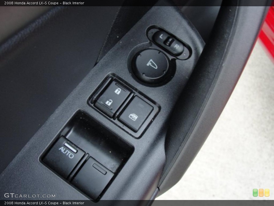 Black Interior Controls for the 2008 Honda Accord LX-S Coupe #41777149