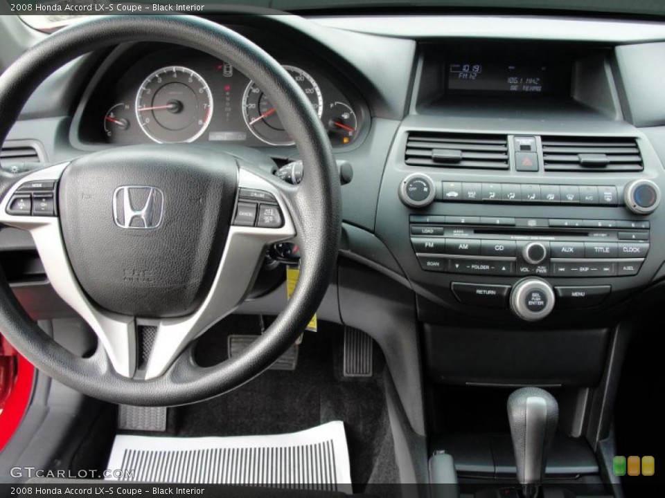 Black Interior Dashboard for the 2008 Honda Accord LX-S Coupe #41777205