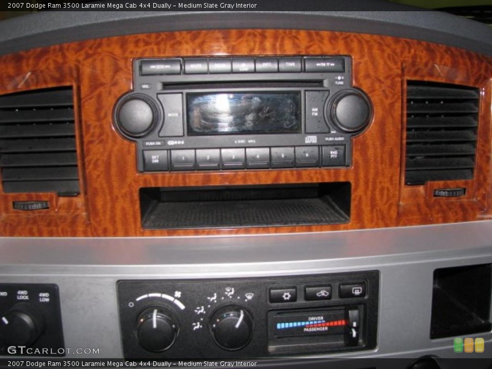 Medium Slate Gray Interior Controls for the 2007 Dodge Ram 3500 Laramie Mega Cab 4x4 Dually #41777609