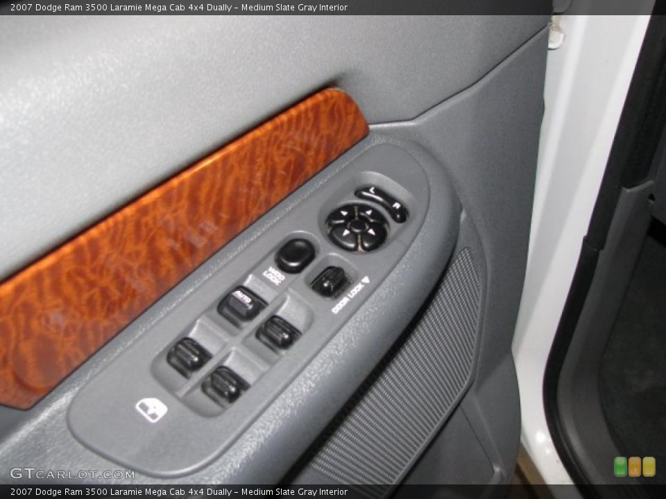 Medium Slate Gray Interior Controls for the 2007 Dodge Ram 3500 Laramie Mega Cab 4x4 Dually #41777717