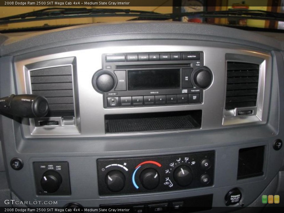 Medium Slate Gray Interior Controls for the 2008 Dodge Ram 2500 SXT Mega Cab 4x4 #41777921