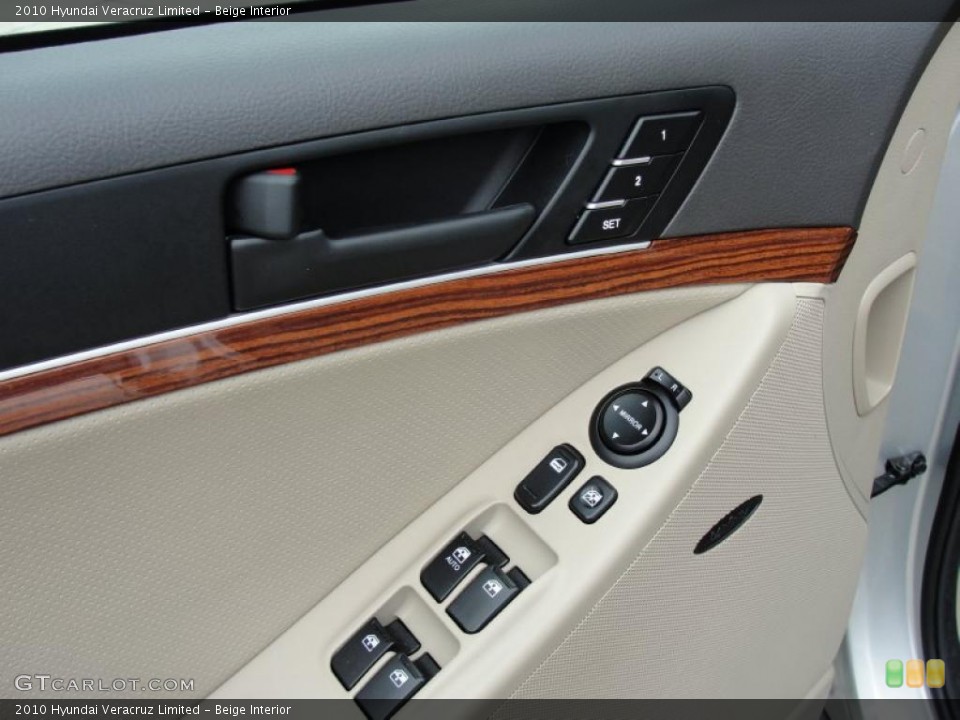 Beige Interior Controls for the 2010 Hyundai Veracruz Limited #41779785