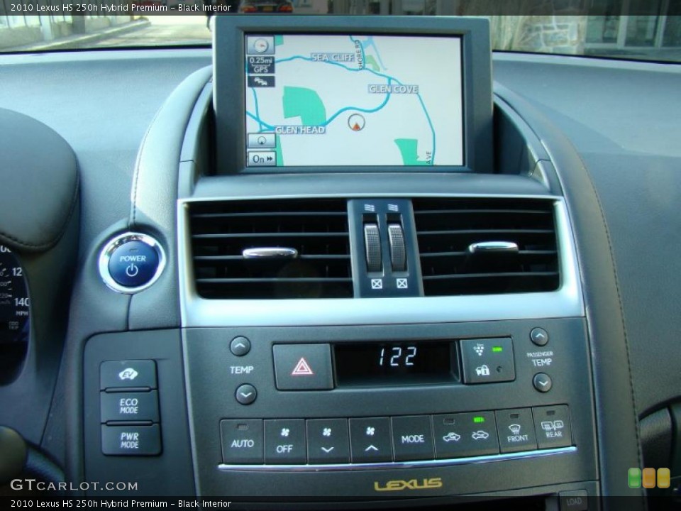 Black Interior Navigation for the 2010 Lexus HS 250h Hybrid Premium #41780357