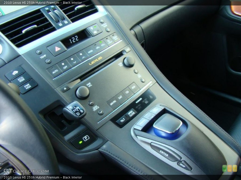 Black Interior Controls for the 2010 Lexus HS 250h Hybrid Premium #41780369