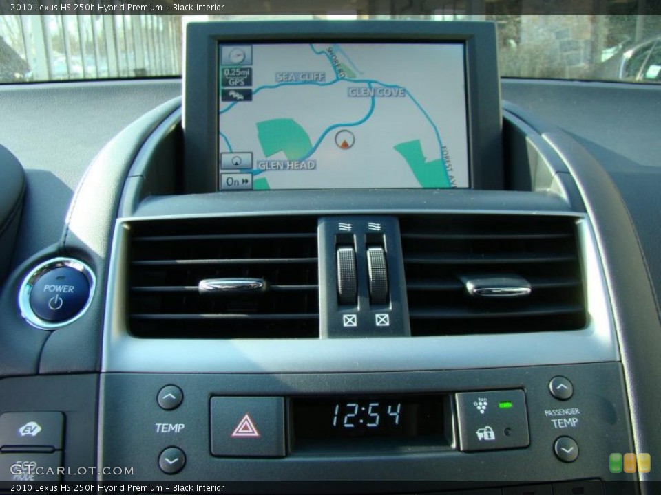 Black Interior Navigation for the 2010 Lexus HS 250h Hybrid Premium #41780573